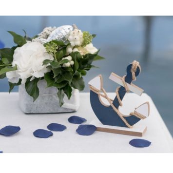 100 pétales de table - Bleu Marine