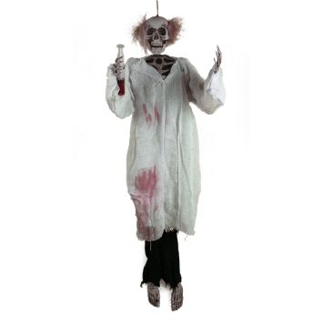 Docteur Squelette à Suspendre Lumineux et Sonore