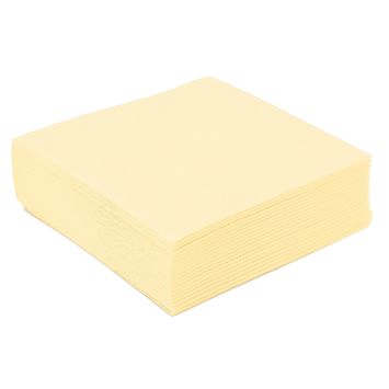 50 Petites Serviettes Microgaufrées - Ivoire