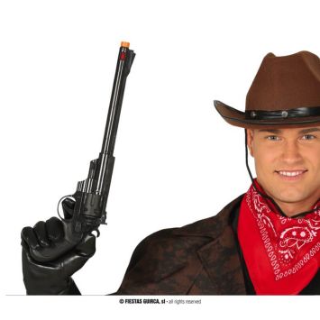Pistolet de Cowboy Long Canon - 44 cm | jourdefete.com