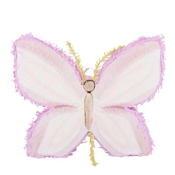 Piñata papillon pastel lilas et crème pour fête féerique enfant | jourdefete.com