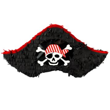piñata à tirer chapeau de pirate de 50 cm | jourdefete.com