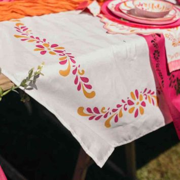 Nappe en tissu - 140 x 240 cm - Collection Pink Lemonade