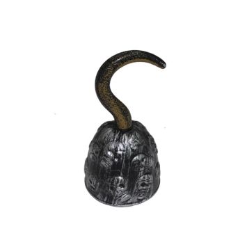 Crochet de pirate décoré de crânes effrayants avec finition dorée | jourdefete.com