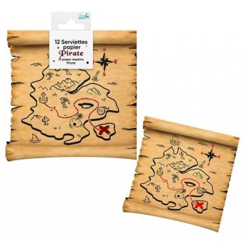 Des serviettes à l'effigie des pirates pour l'anniversaire de votre enfant | jourdefete.com