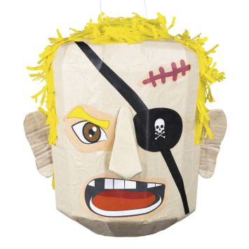 Pinata en forme de tête de pirate blond