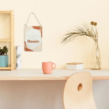 Plaque en métal - La vie est belle - Mamie - Collection Mamie d'Amour