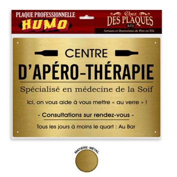 Plaque professionnelle humoristique - Modèle au Choix