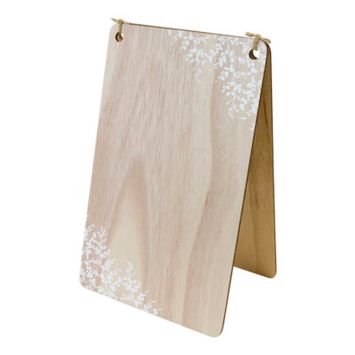 Chevalet en plaque avec décor floral à poser en bois | jourdefete.com