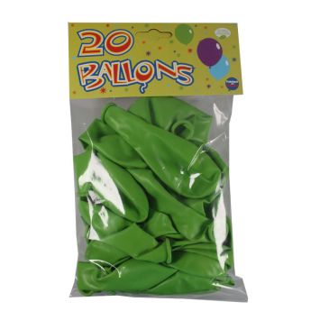 20 Ballons de baudruche Vert  Tilleul 