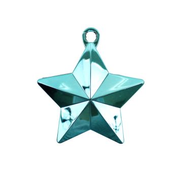 Poids à ballon - Etoile bleue turquoise