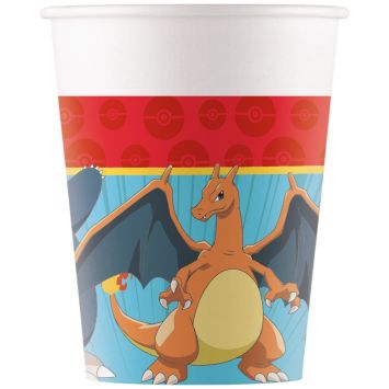 8 gobelets en carton - 250 ml - Pokémon™