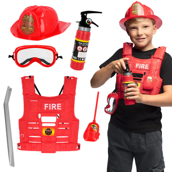 Kit d'accessoires de Pompier pour enfant