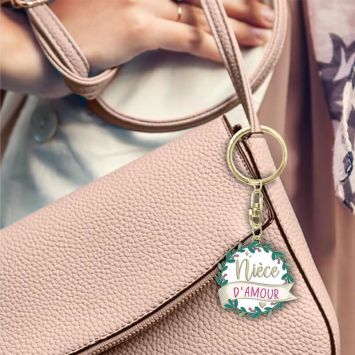 Porte-clé affectif - Nièce d'Amour - Collection Famille d'Amour
