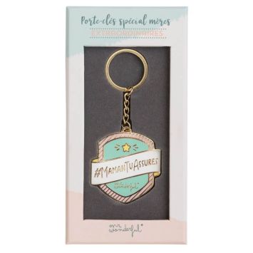 Porte-Clés - Maman Tu Assures - Mr. Wonderful
