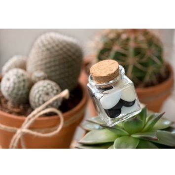 Mini Pot Carré avec Bouchon en Liège