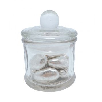 Pot en Verre Droit avec Couvercle