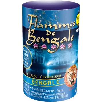 Flamme de Bengale bleue pour ambiance magique et lumineuse | jourdefete.com