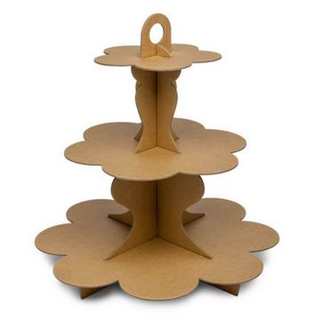 presentoir 3 etages en carton kraft | jourdefete.com