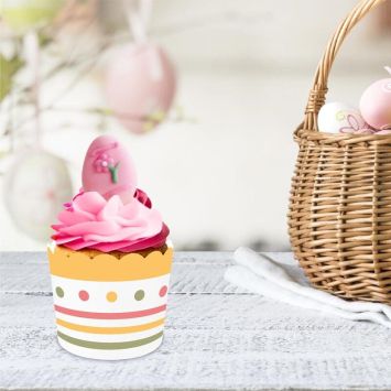 Pack de 12 caissettes à cupcakes - Joyeuses Pâques
