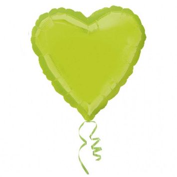 Ballon Hélium Cœur Vert Kiwi