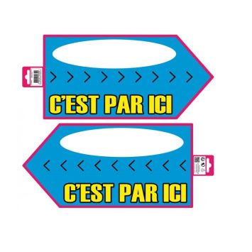 Panneau Flèche Directionnelle - Bleu