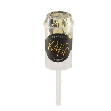 Push Pop Confettis - Couleur Argent ou Or