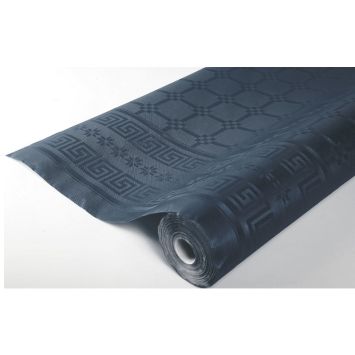 Rouleau de Nappe Damassé Gris Anthracite - 25 Mètres
