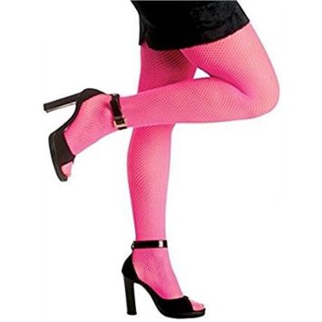 Collants Résille Néon Rose - Taille Unique