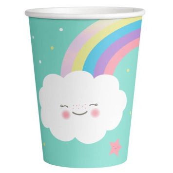 gobelets-verres-nuages-arcs-en-ciel | jourdefete.com
