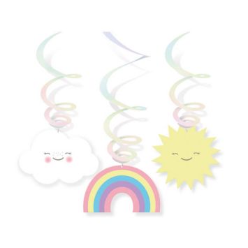 suspensions-arc-en-ciel-nuage-soleil-décoration | jourdefete.com