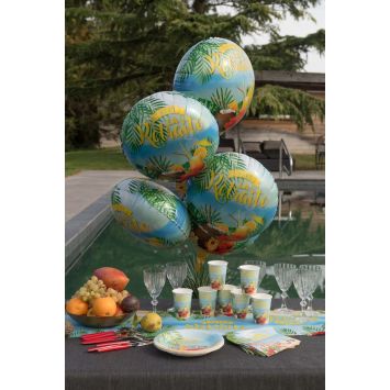 Ballon en aluminium - Retraite Tropicale - 45 cm