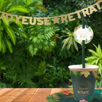 Guirlande de lettres - Joyeuse Retraite