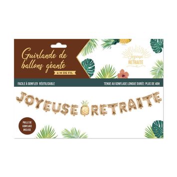 Guirlande de ballons - Joyeuse Retraite | jourdefete.com