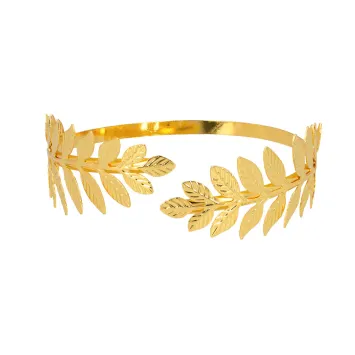 Bracelet de bras avec feuilles dorées de Romaine