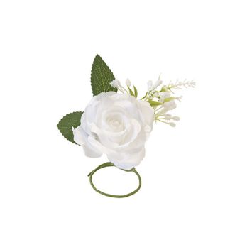Rose sur fil blanche, décoration de table raffinée | jourdefete.com