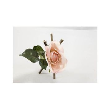 Rose sur trépied en bois - Couleur au choix