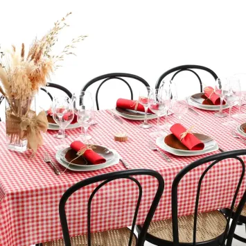 Rouleau de nappe Harmony en spunbond - 120 cm x 5 m - Vichy