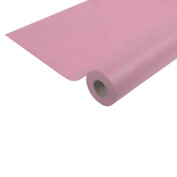 rouleau de nappe spunbond rose poudre de 25 mètres | jourdefete.com