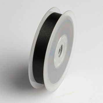 Ruban satin 15mm – Noir
