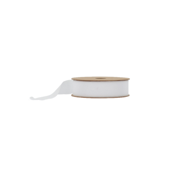 Ruban mousseline blanc 2cm x 3m | jourdefete.com