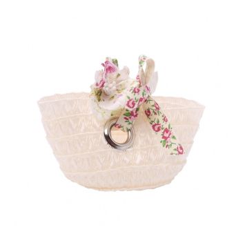 Petite panière à anneaux - Blanc