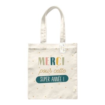 Un sac cabas à offrir à la fin de l'année scolaire à quelqu'un qui a beaucoup apporté à votre enfant | jourdefete.com