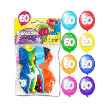 Ballons de Baudruche Anniversaire 60 ans