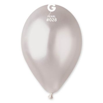 10 ballons métallisés 30 cm perle | jourdefete.com