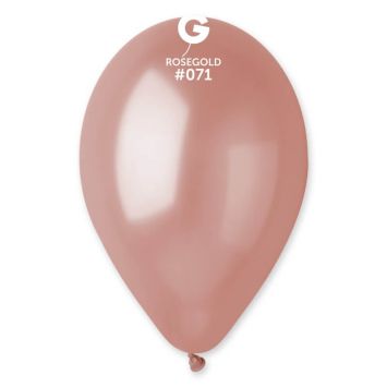 10 ballons 30 cm métallisés rose gold | jourdefete.com