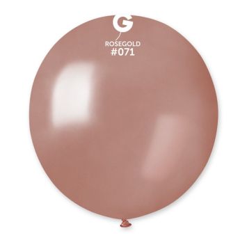 10 ballons métallisés 48 cm rose gold | jourdefete.com
