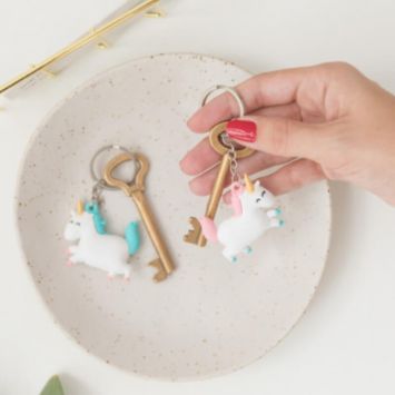 Sachet de 2 Porte-Clefs Licorne - Mr. Wonderful