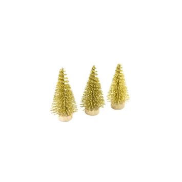 Sachet de 3 sapins artificiels - Couleur au choix
