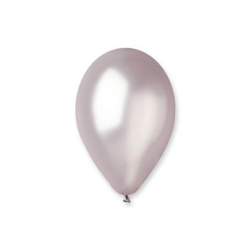 50 ballons métallisés 13 cm argent | jourdefete.com